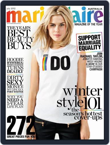 Marie Claire Australia June 5th, 2012 Digital Back Issue Cover