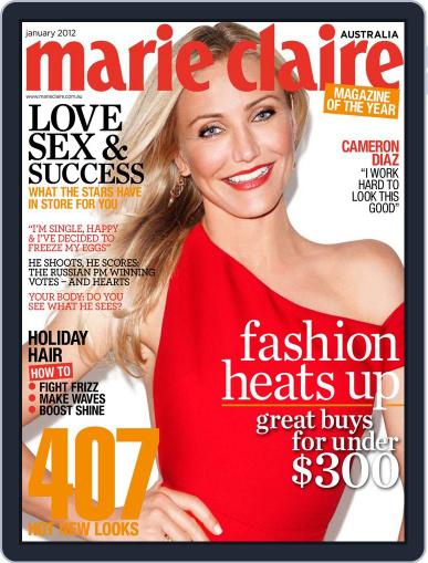 Marie Claire Australia November 28th, 2011 Digital Back Issue Cover