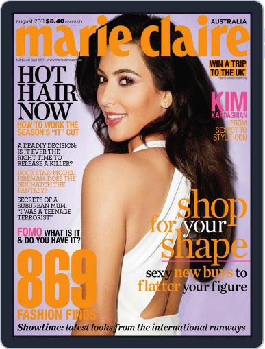 Marie Claire Australia July 5th, 2011 Digital Back Issue Cover