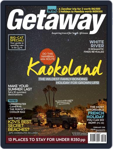 Getaway February 1st, 2016 Digital Back Issue Cover