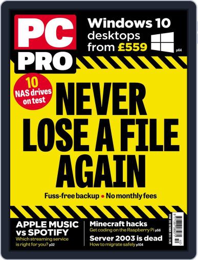 PC Pro August 12th, 2015 Digital Back Issue Cover