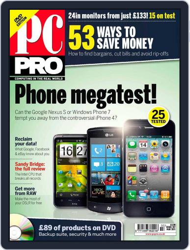 PC Pro January 20th, 2011 Digital Back Issue Cover