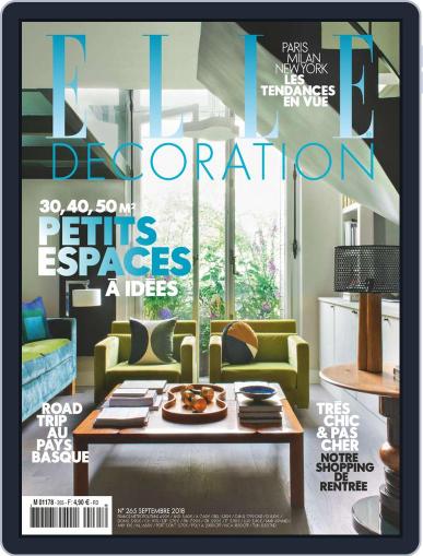 Elle Décoration France September 1st, 2018 Digital Back Issue Cover