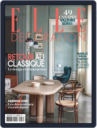 Elle Décoration France October 30th, 2017 Digital Back Issue Cover