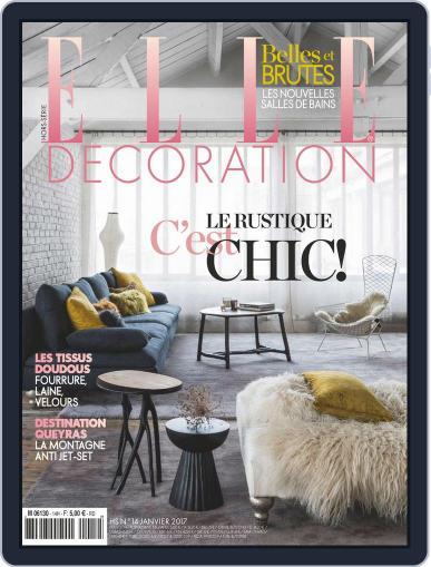 Elle Décoration France January 1st, 2017 Digital Back Issue Cover