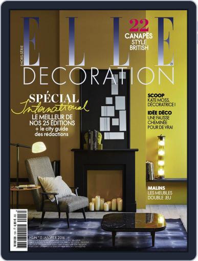 Elle Décoration France December 10th, 2015 Digital Back Issue Cover