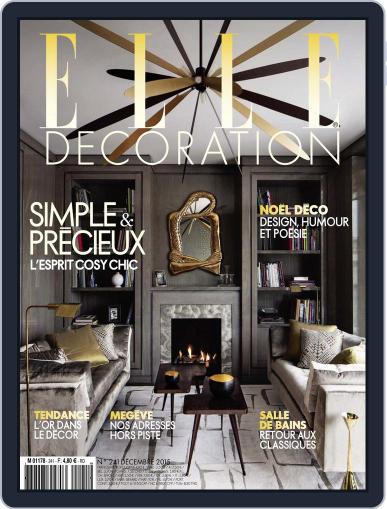 Elle Décoration France November 18th, 2015 Digital Back Issue Cover