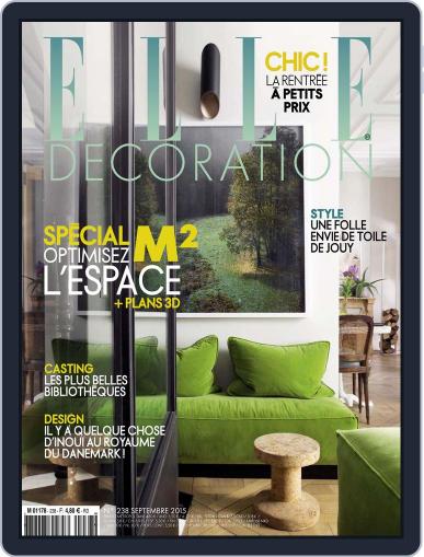 Elle Décoration France August 11th, 2015 Digital Back Issue Cover