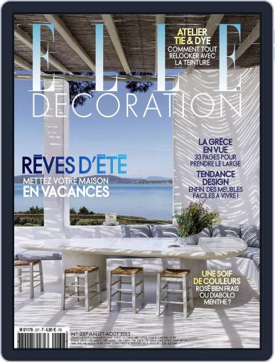 Elle Décoration France July 1st, 2015 Digital Back Issue Cover