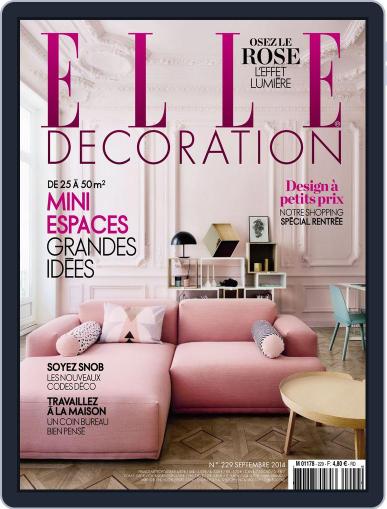 Elle Décoration France August 12th, 2014 Digital Back Issue Cover