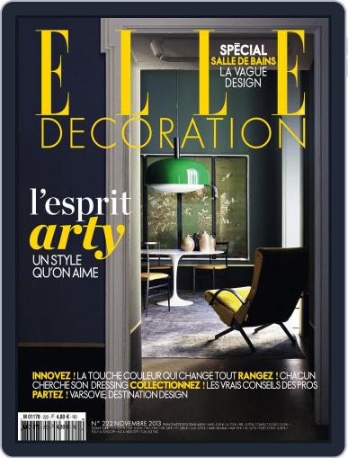 Elle Décoration France October 21st, 2013 Digital Back Issue Cover