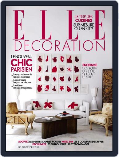 Elle Décoration France September 18th, 2013 Digital Back Issue Cover