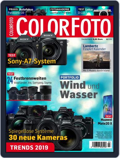 Colorfoto March 1st, 2019 Digital Back Issue Cover