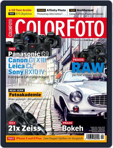 Colorfoto February 1st, 2018 Digital Back Issue Cover