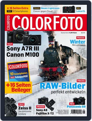 Colorfoto January 1st, 2018 Digital Back Issue Cover