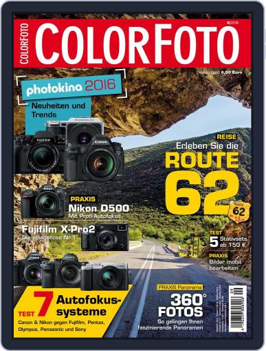 Colorfoto August 9th, 2016 Digital Back Issue Cover