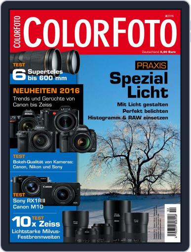 Colorfoto January 1st, 2016 Digital Back Issue Cover