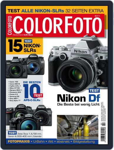 Colorfoto January 20th, 2014 Digital Back Issue Cover
