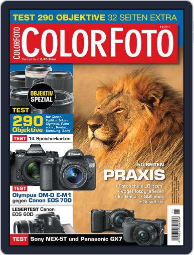 Colorfoto October 3rd, 2013 Digital Back Issue Cover