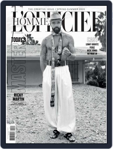 L'Officiel Hommes Italia March 31st, 2020 Digital Back Issue Cover