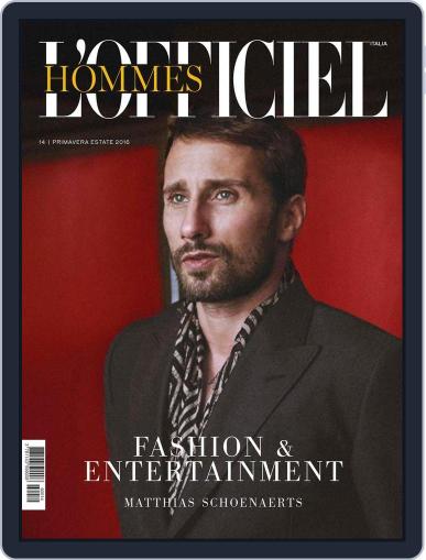 L'Officiel Hommes Italia January 12th, 2016 Digital Back Issue Cover