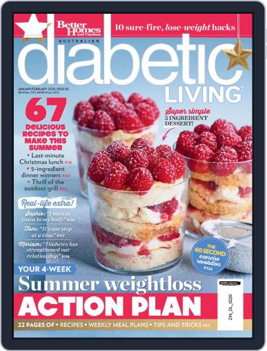 Diabetic Living Australia January 1st, 2020 Digital Back Issue Cover