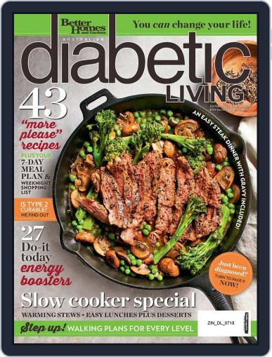 Diabetic Living Australia July 1st, 2018 Digital Back Issue Cover