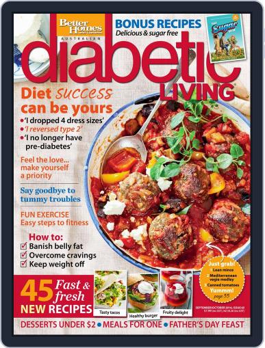 Diabetic Living Australia August 3rd, 2016 Digital Back Issue Cover