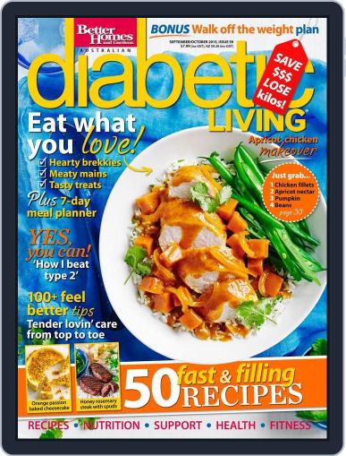 Diabetic Living Australia July 31st, 2015 Digital Back Issue Cover