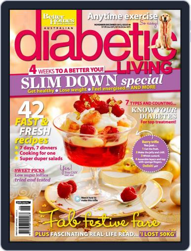 Diabetic Living Australia October 17th, 2013 Digital Back Issue Cover