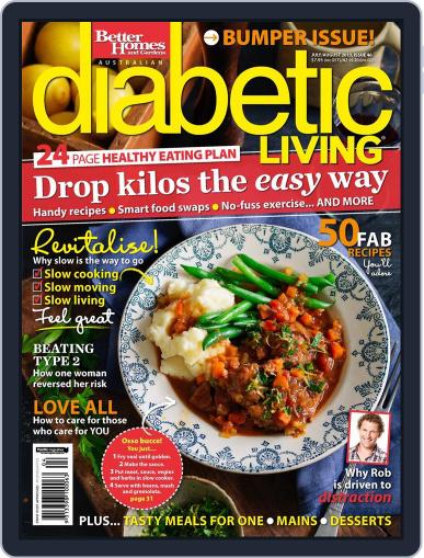 Diabetic Living Australia July 2nd, 2013 Digital Back Issue Cover