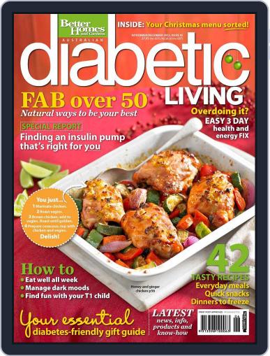 Diabetic Living Australia October 9th, 2012 Digital Back Issue Cover