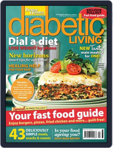 Diabetic Living Australia August 29th, 2012 Digital Back Issue Cover