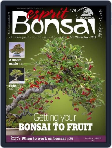 Esprit Bonsai International October 1st, 2015 Digital Back Issue Cover