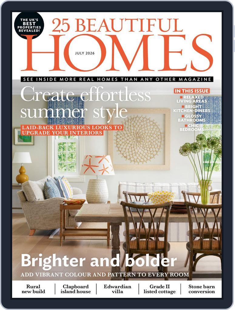 25 Beautiful Homes (Digital) Subscription                    July 1st, 2026 Issue