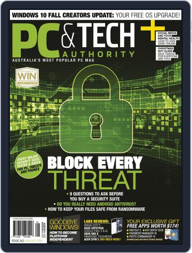 PC & Tech Authority January 1st, 2018 Digital Back Issue Cover