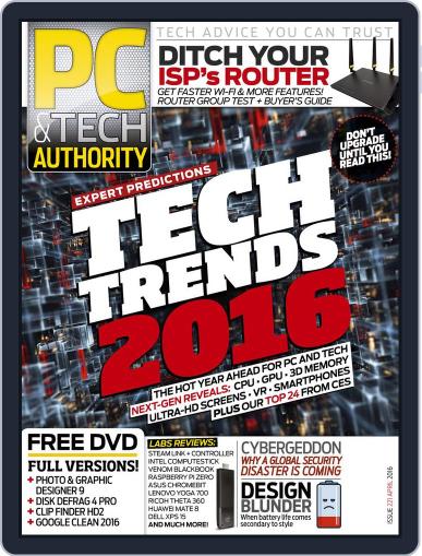 PC & Tech Authority March 13th, 2016 Digital Back Issue Cover