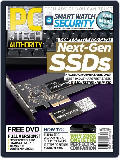 PC & Tech Authority February 1st, 2016 Digital Back Issue Cover