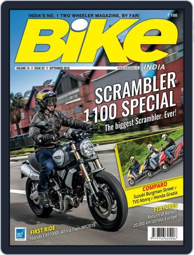 BIKE India September 1st, 2018 Digital Back Issue Cover
