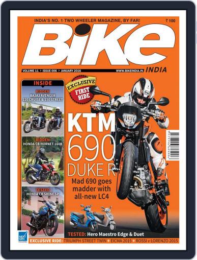 BIKE India January 7th, 2016 Digital Back Issue Cover
