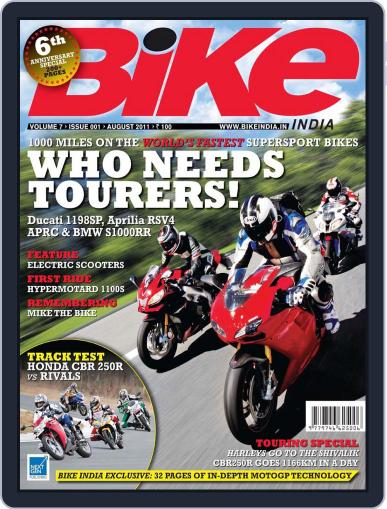 BIKE India August 11th, 2011 Digital Back Issue Cover