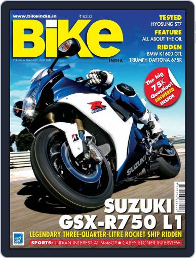 BIKE India April 1st, 2011 Digital Back Issue Cover