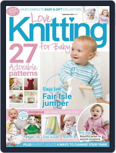Love Knitting for Baby September 1st, 2018 Digital Back Issue Cover
