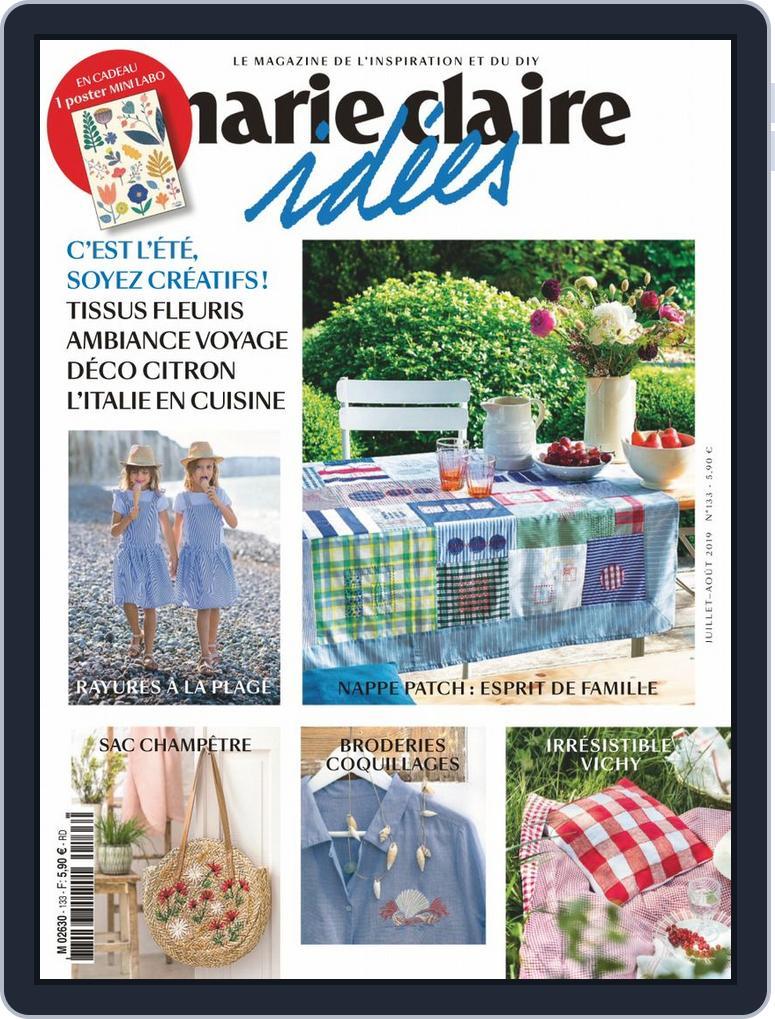 Marie Claire Idées (Digital) Subscription                    July 1st, 2019 Issue