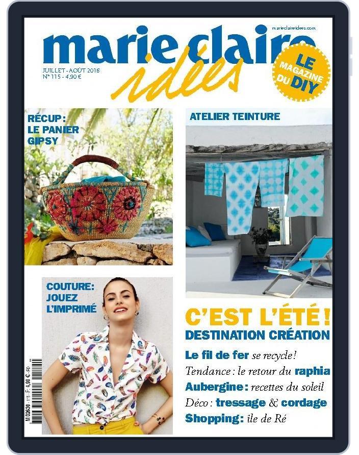 Marie Claire Idées (Digital) Subscription                    July 1st, 2016 Issue