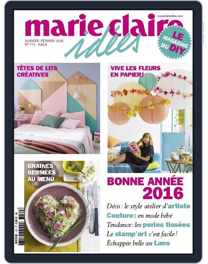 Marie Claire Idées (Digital) Subscription                    January 1st, 2016 Issue