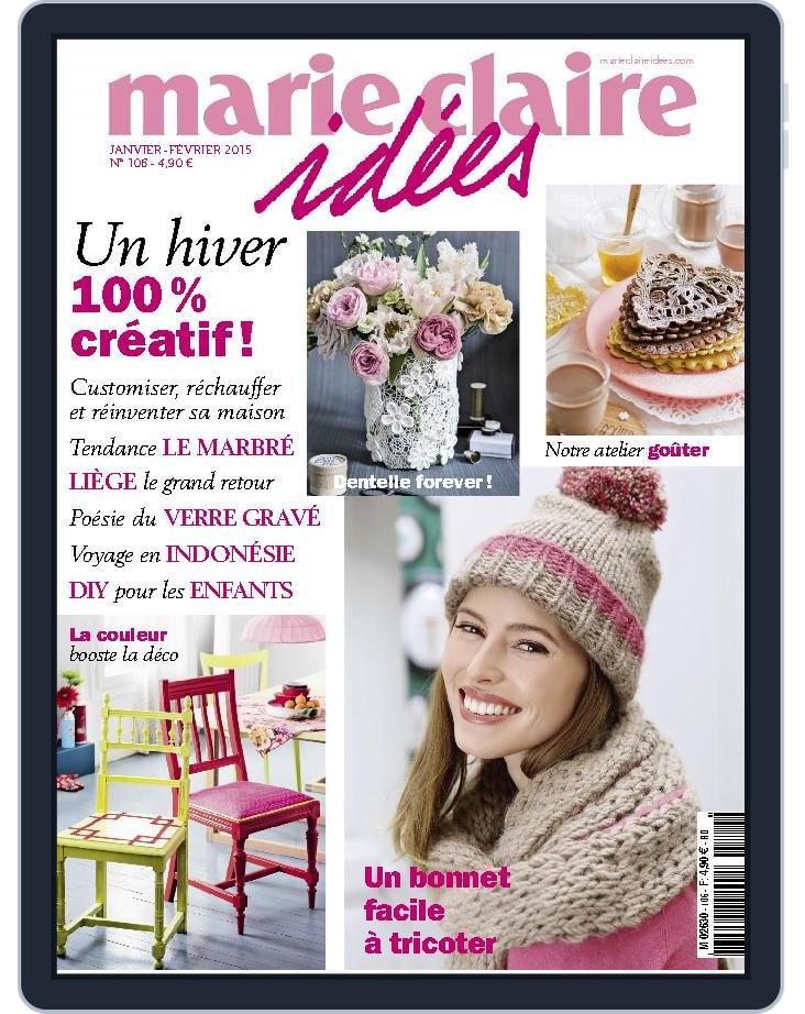 Marie Claire Idées (Digital) Subscription                    January 1st, 2015 Issue