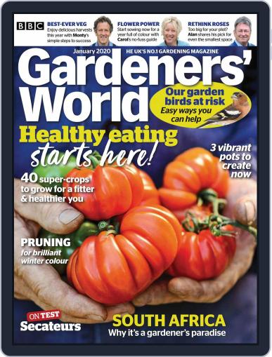 BBC Gardeners' World January 1st, 2020 Digital Back Issue Cover