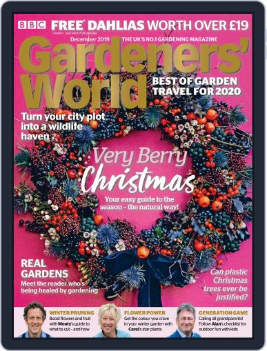 BBC Gardeners' World December 1st, 2019 Digital Back Issue Cover