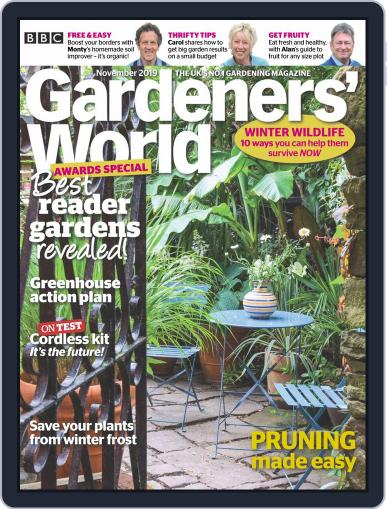 BBC Gardeners' World November 1st, 2019 Digital Back Issue Cover